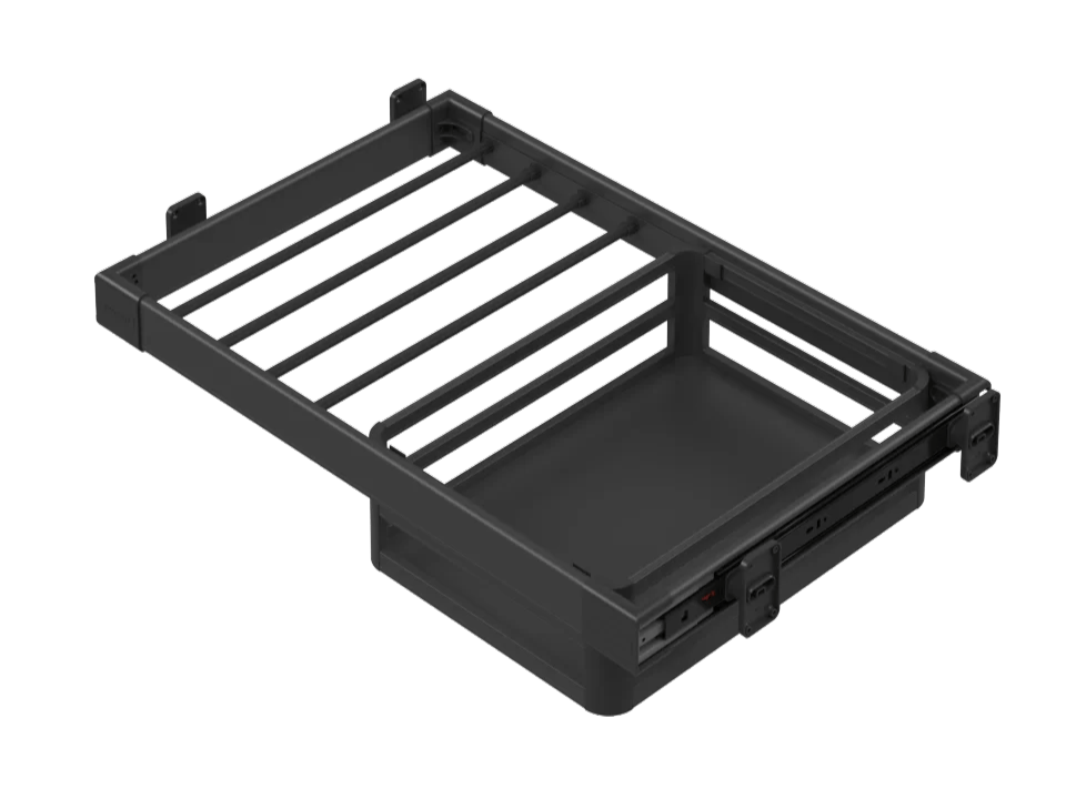 ALUMINUM DRAWER & TROUSER RACK & SIDE MOUNTED TELESC RAIL 80 S-6242A