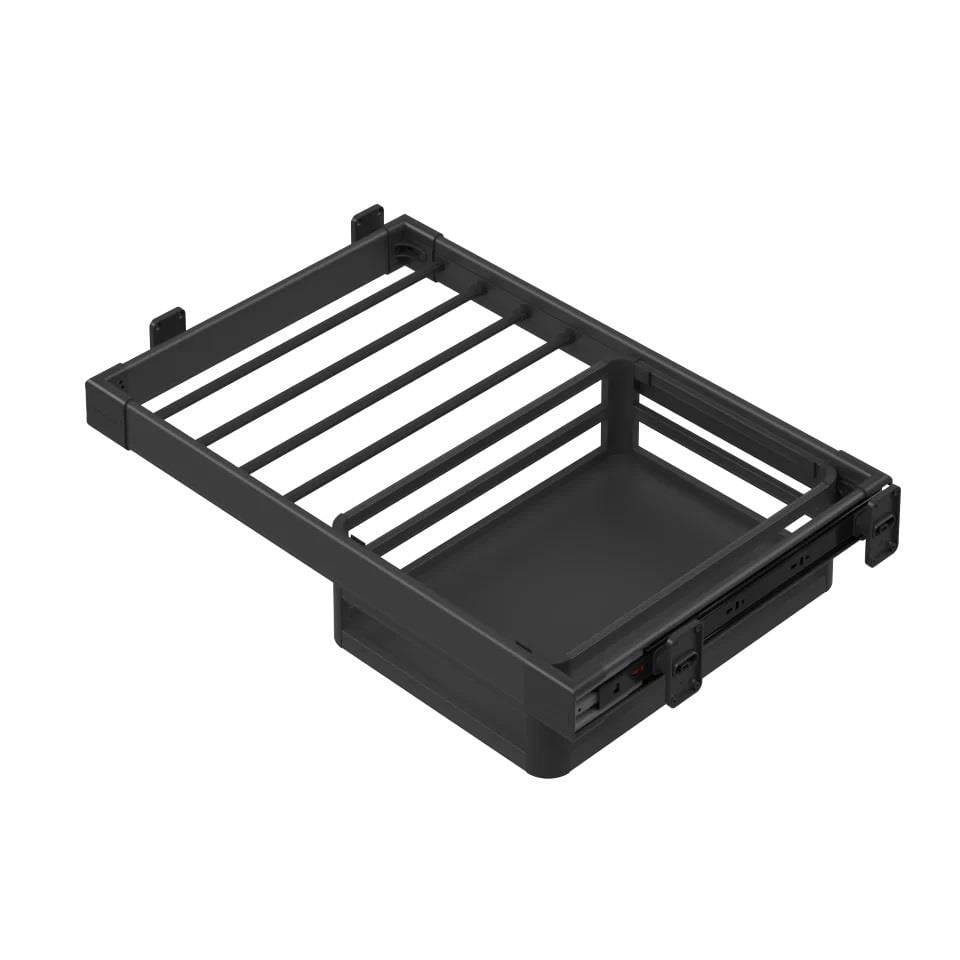 ALUMINUM DRAWER & TROUSER RACK & SIDE MOUNTED TELESC RAIL 80 S-6242A