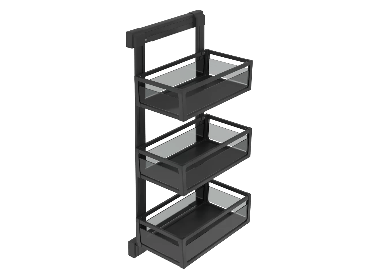 ALUMINUM TRIPLE BOX DRAWER SET