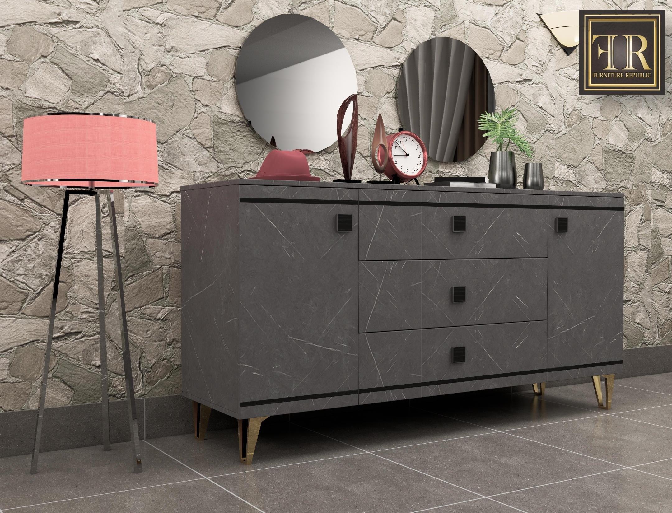 ALYA CUPBOARD DRAWER & FRAME MIRROR