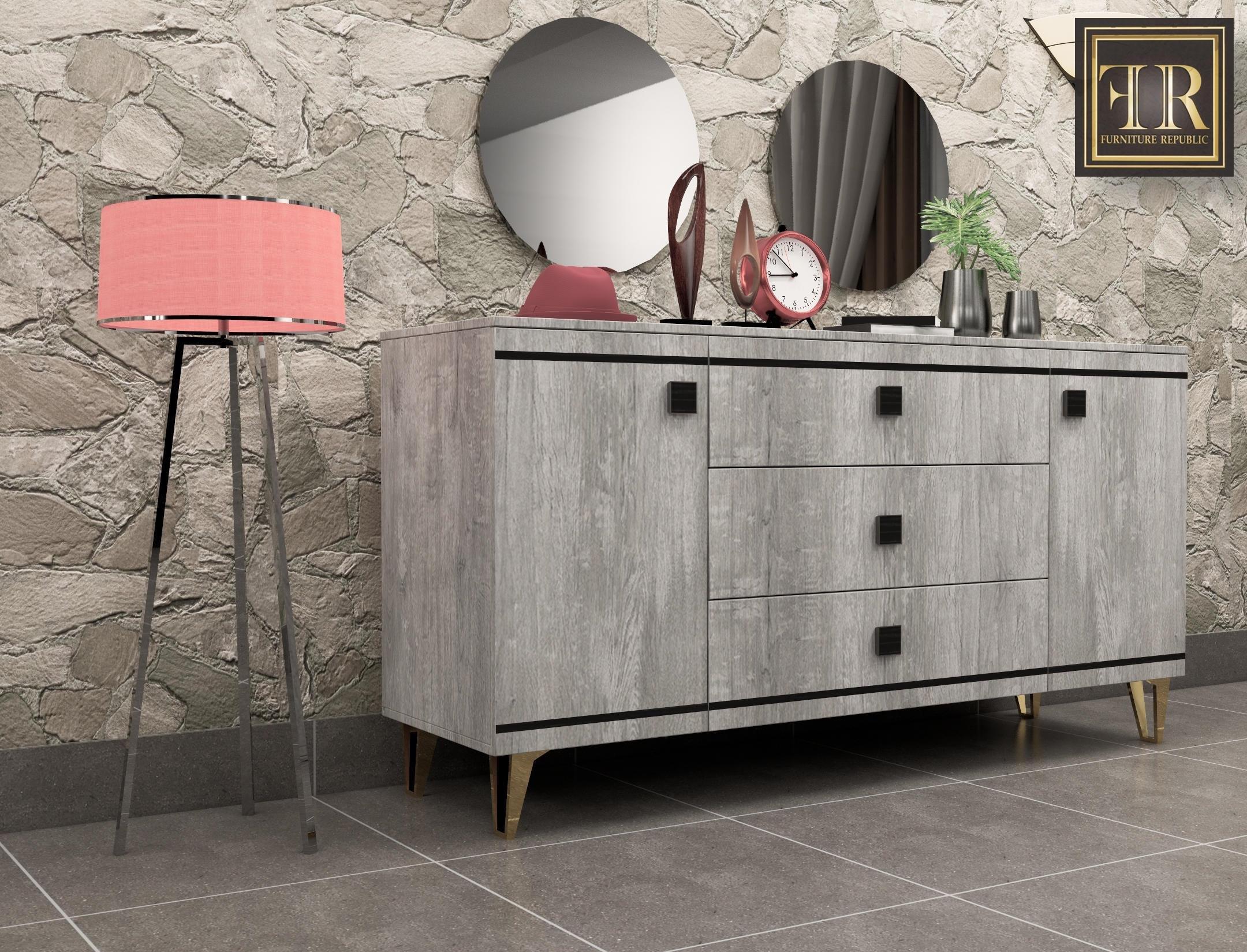 ALYA CUPBOARD DRAWER & FRAME MIRROR