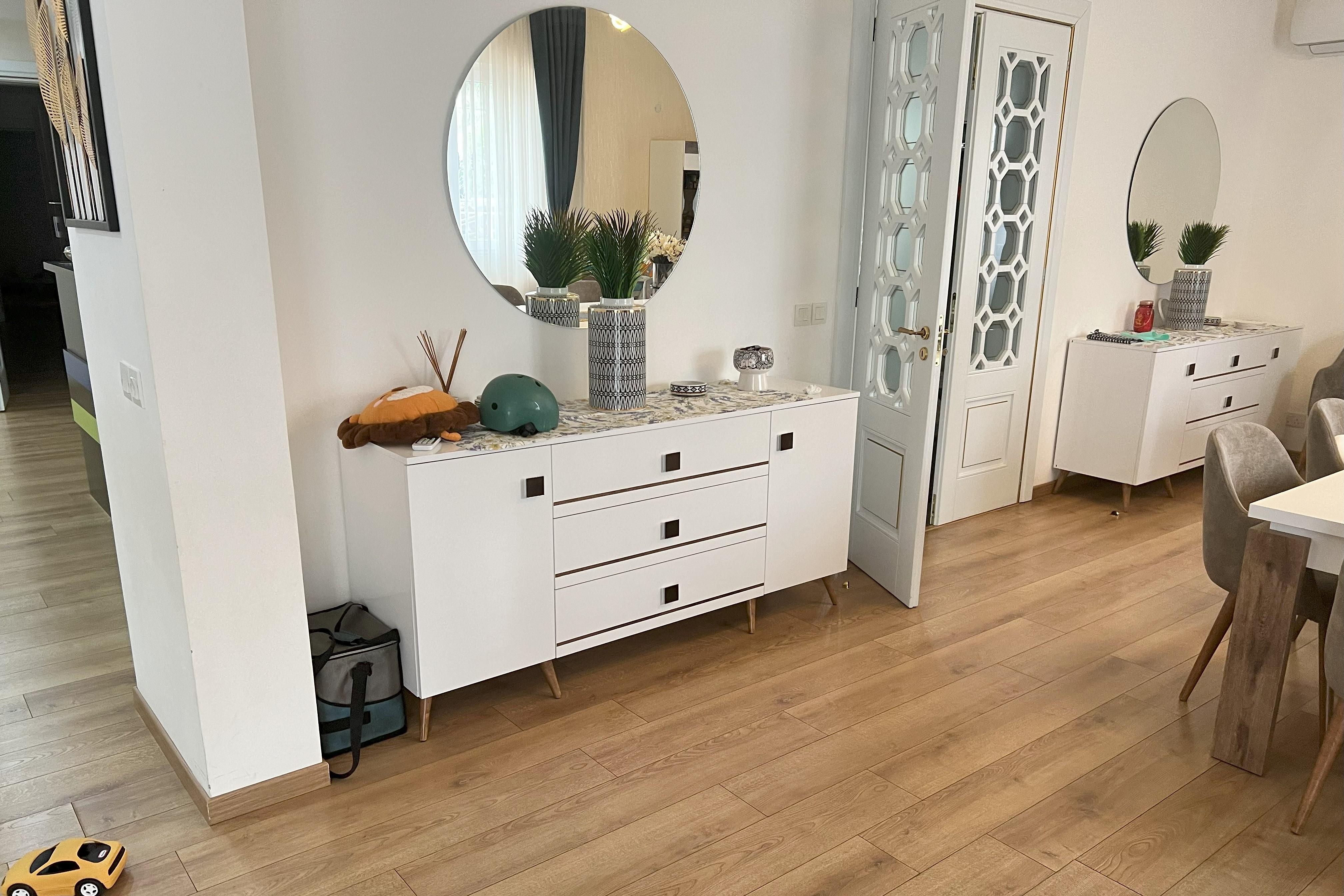 ALYA CUPBOARD DRAWER & FRAME MIRROR