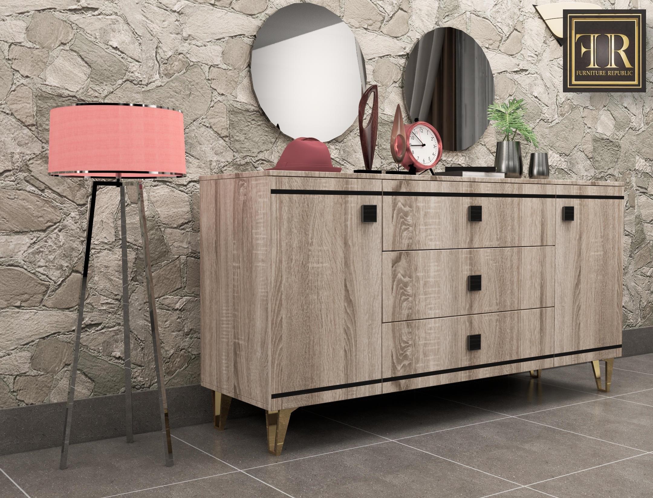 ALYA DINING CUPBOARD DRW & MIRROR(2PCS)