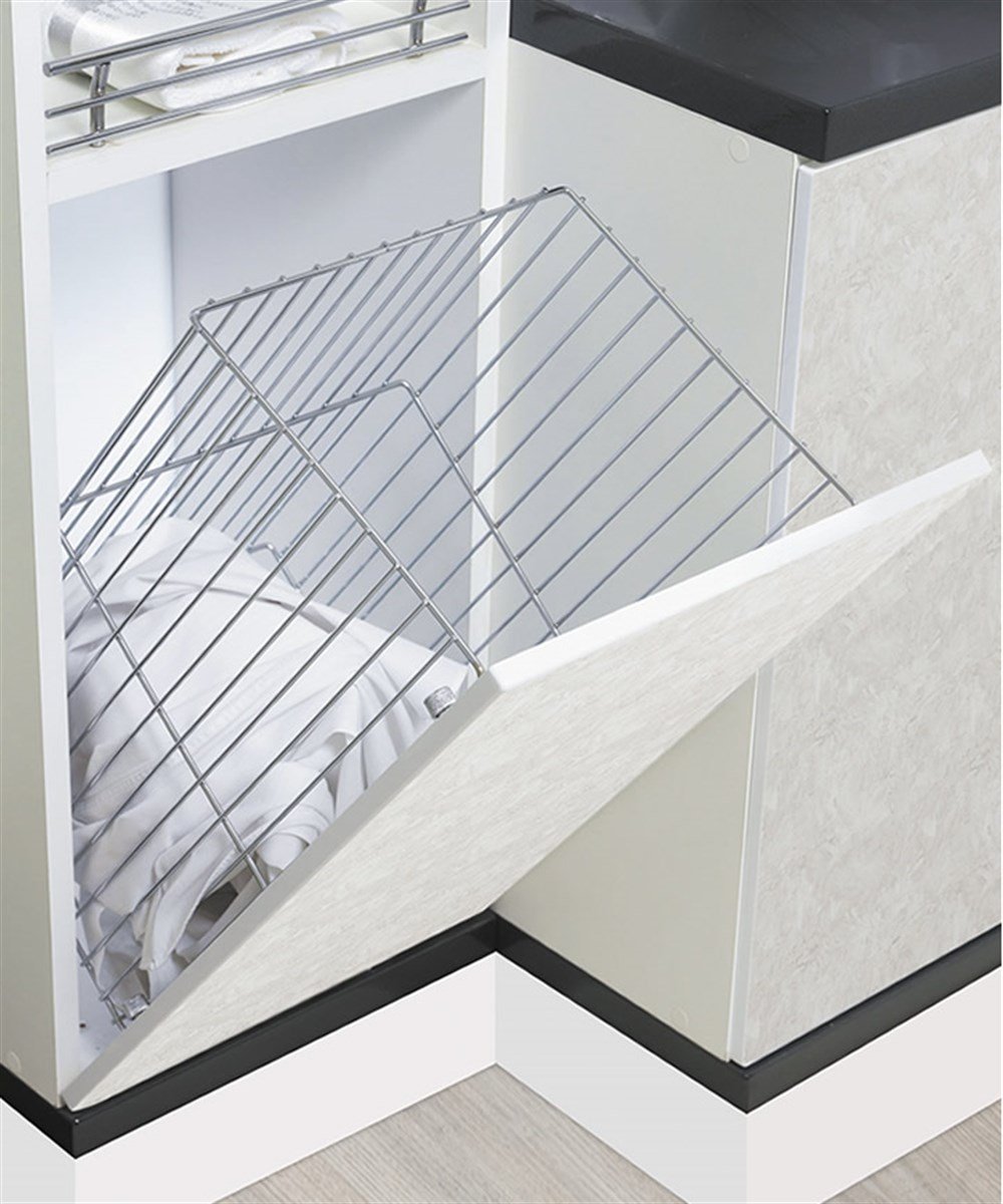 Angular Laundry Basket Mounted To Lıd 45D S-8014
