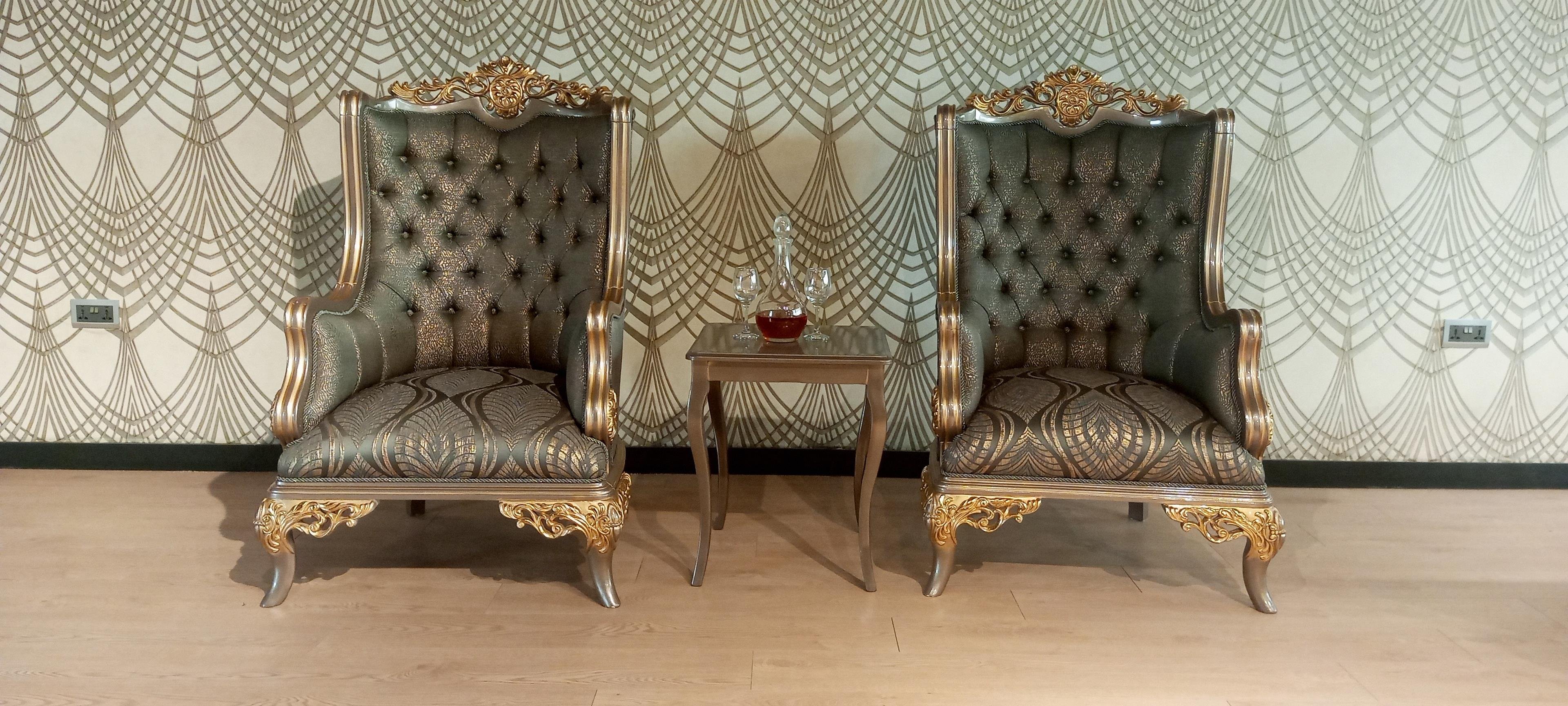 AYASOFYA SOFA SET & CENTER TABLE - SIDE STOOLS