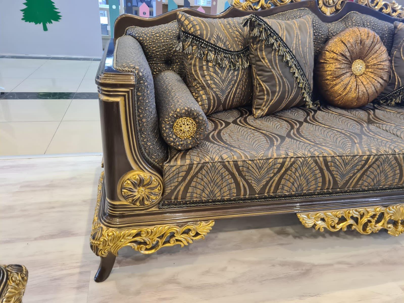 AYASOFYA SOFA SET & CENTER TABLE - SIDE STOOLS