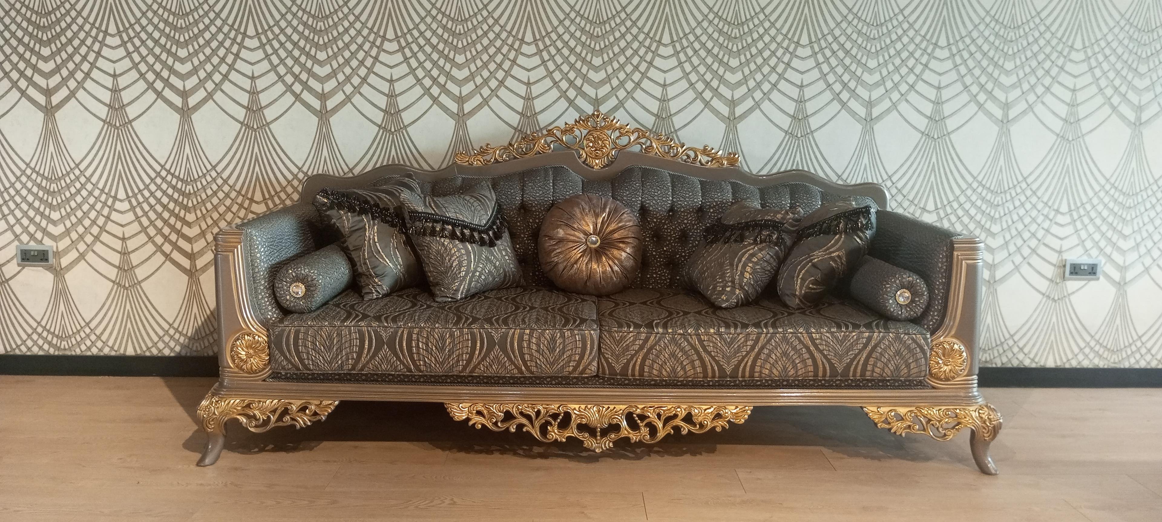 AYASOFYA SOFA SET & CENTER TABLE - SIDE STOOLS