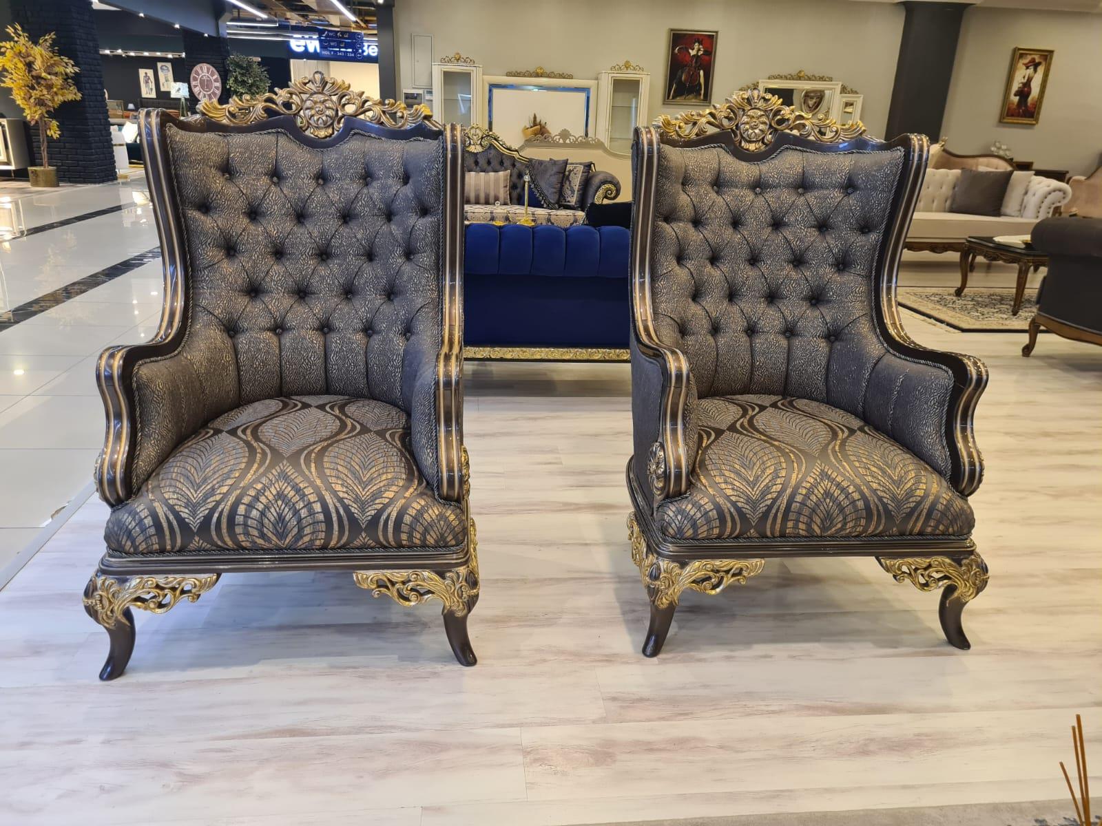 AYASOFYA SOFA SET & CENTER TABLE - SIDE STOOLS