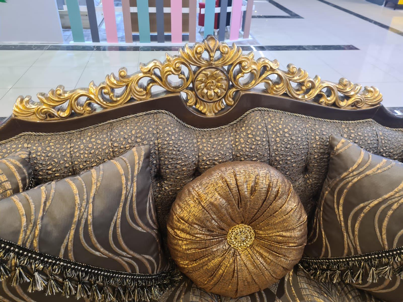 AYASOFYA SOFA SET & CENTER TABLE - SIDE STOOLS