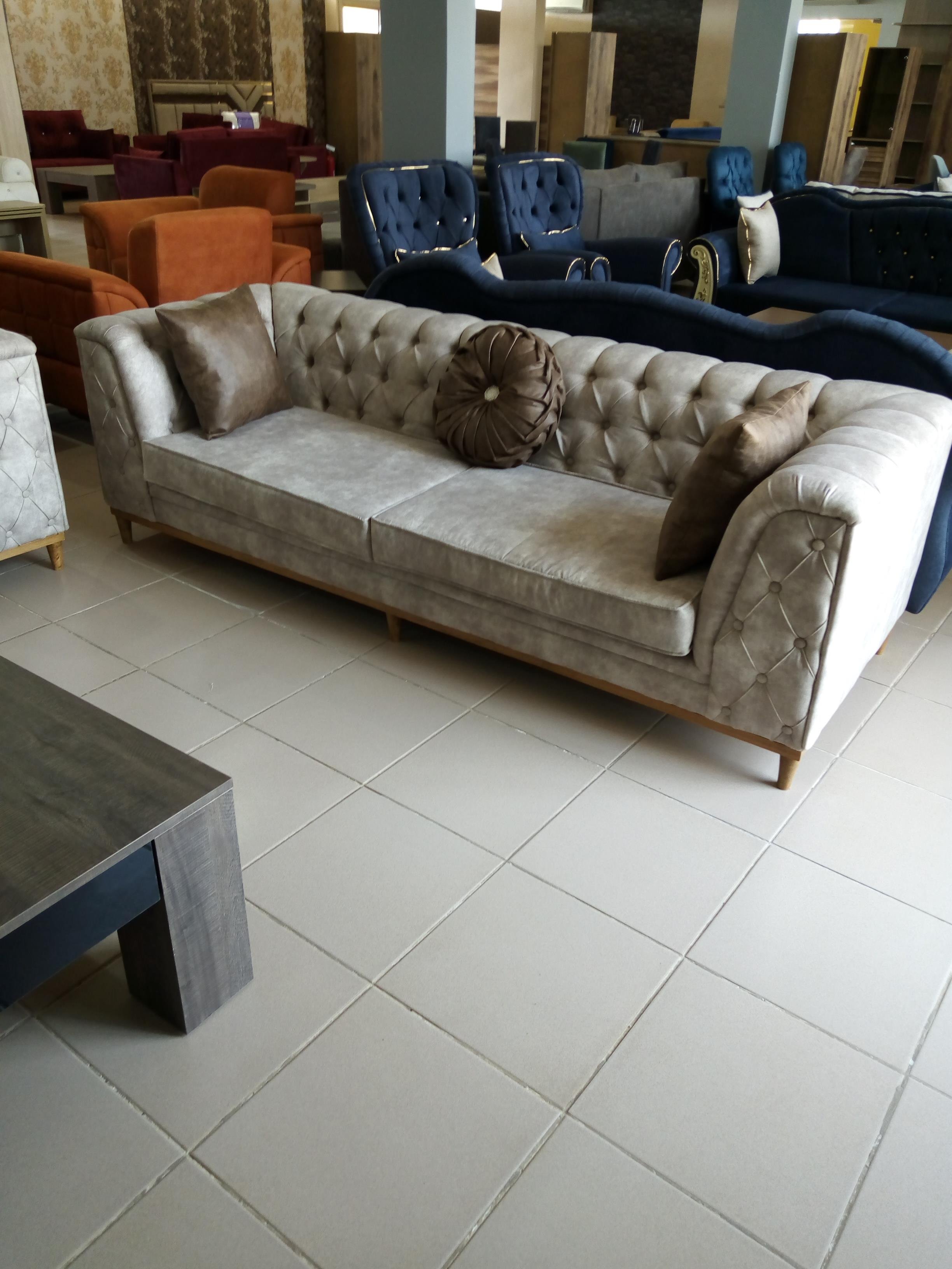 BIMTA CHESTER THREE SEATER SOFA - DRAPP/NUBUCK