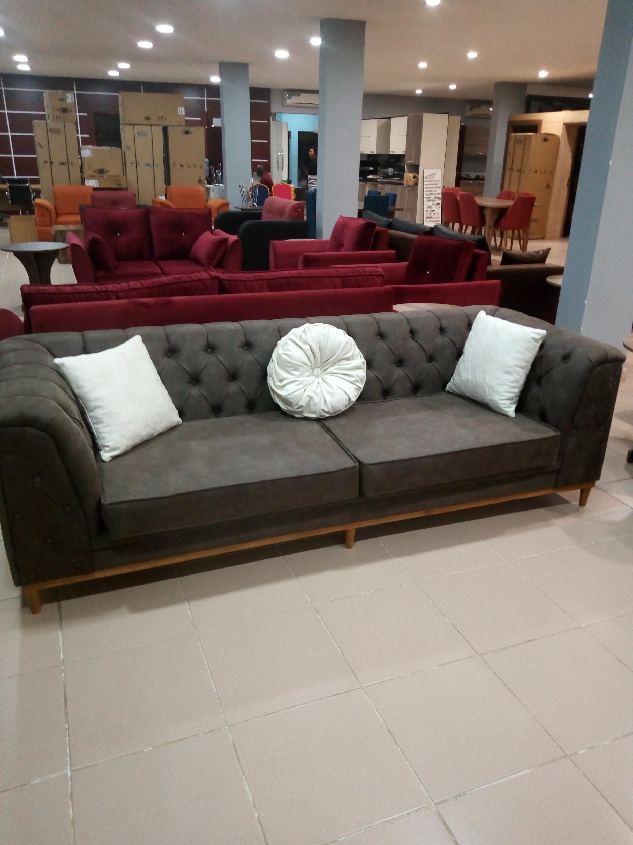 BIMTA CHESTER THREE SEATER SOFA - DRAPP/NUBUCK