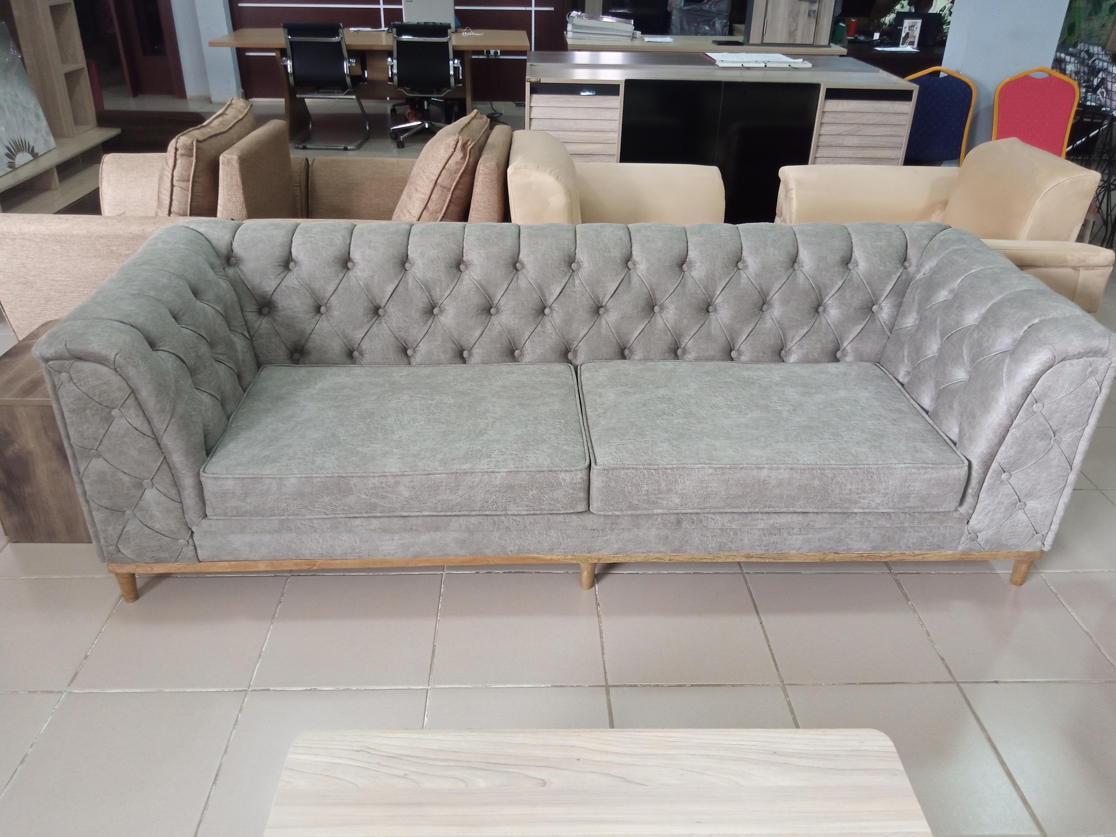 BIMTA CHESTER THREE SEATER SOFA - DRAPP/NUBUCK