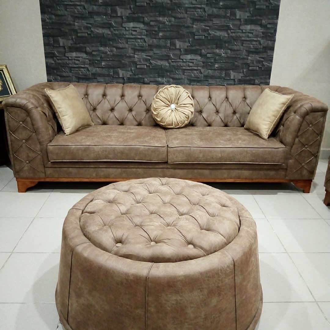 BIMTA CHESTER THREE SEATER SOFA - DRAPP/NUBUCK