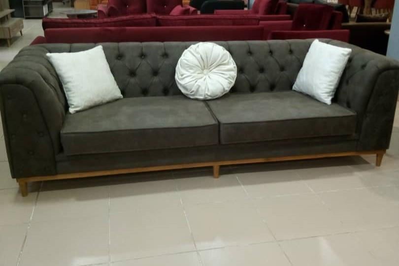 BIMTA CHESTER THREE SEATER SOFA - DRAPP/NUBUCK