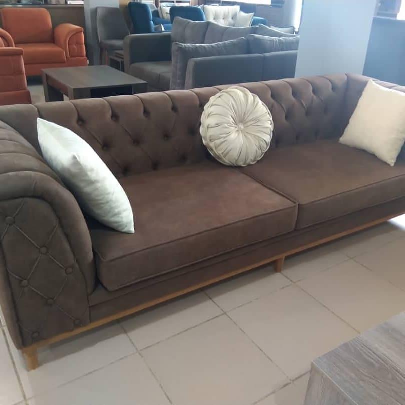 BIMTA CHESTER THREE SEATER SOFA - DRAPP/NUBUCK