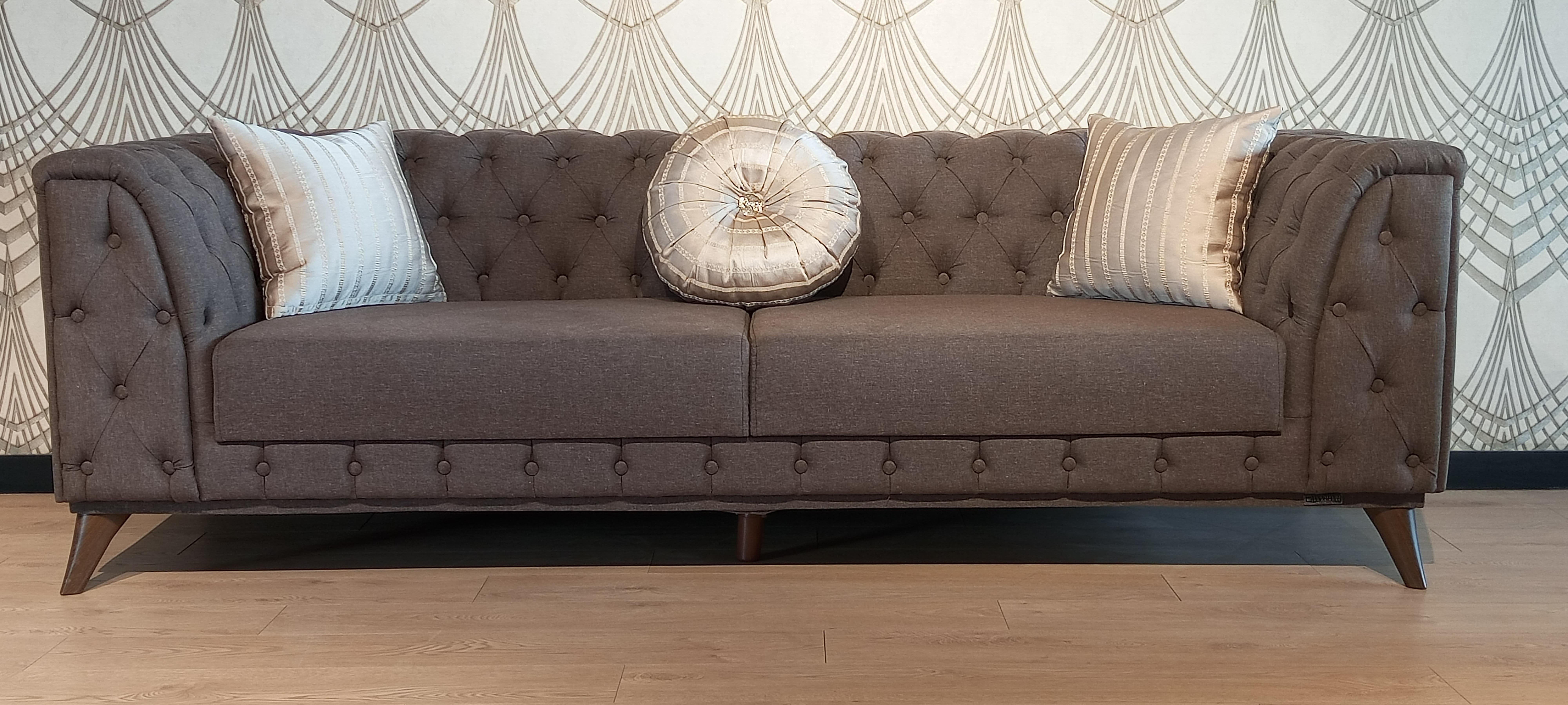 BIMTA CHESTER THREE SEATER SOFA - DRAPP/NUBUCK