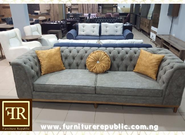 BIMTA CHESTER THREE SEATER SOFA - DRAPP/NUBUCK