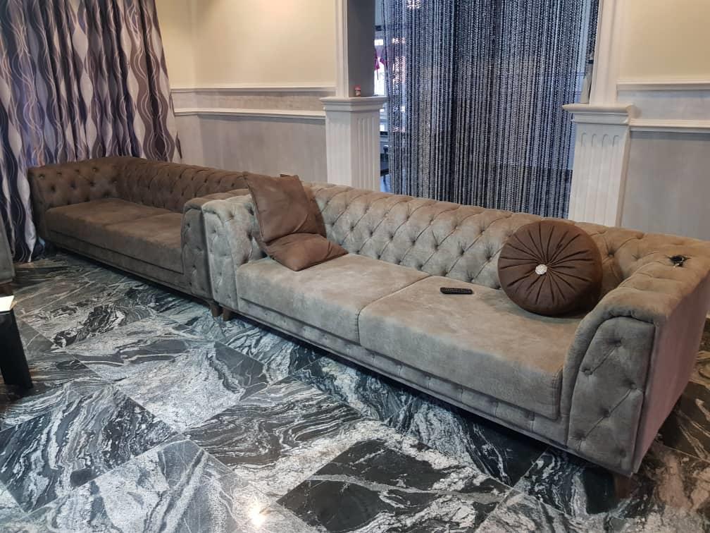 BIMTA CHESTER THREE SEATER SOFA - DRAPP/NUBUCK