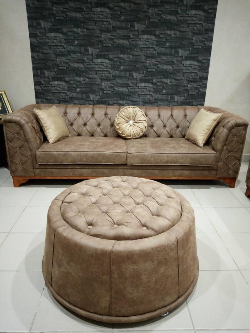 BIMTA CHESTER THREE SEATER SOFA - DRAPP/NUBUCK