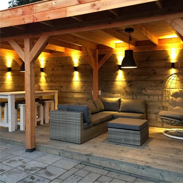 BLACK WALL BRACKET 2 WAY LIGHT