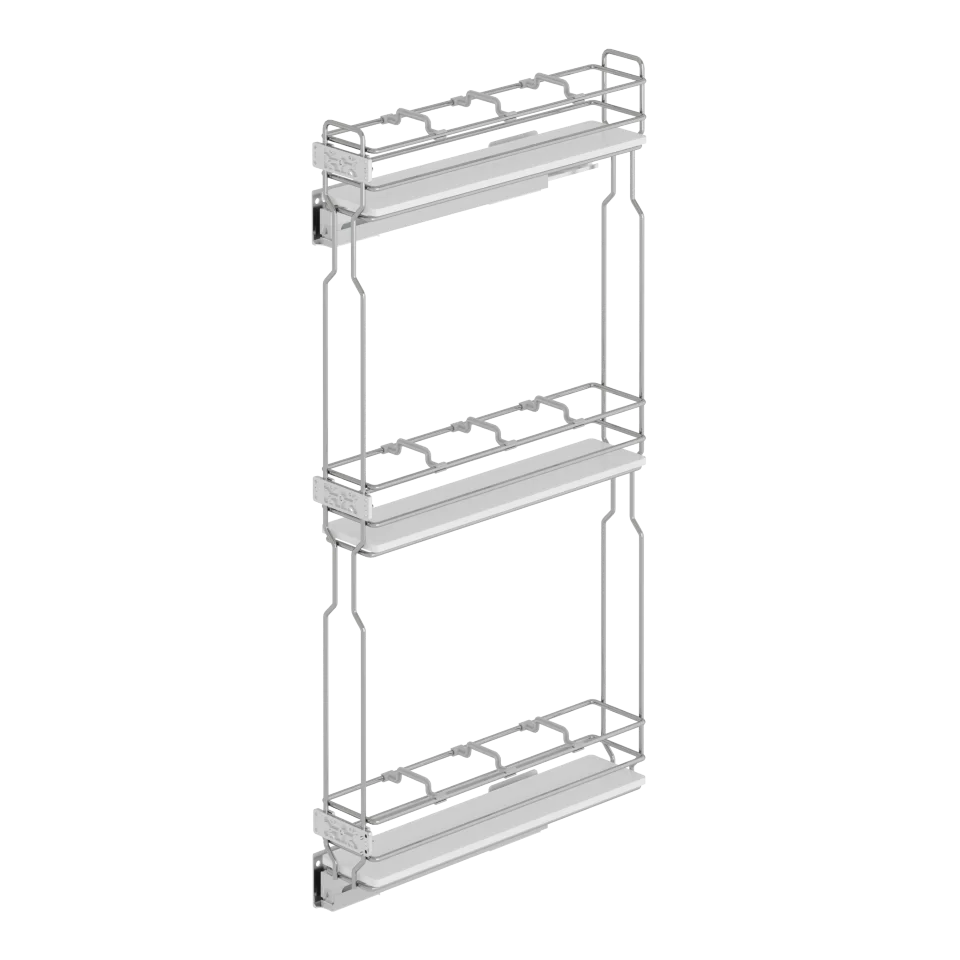 BOTTLE HOLDER & 3 WOOD BOTTOM BASKET 15D