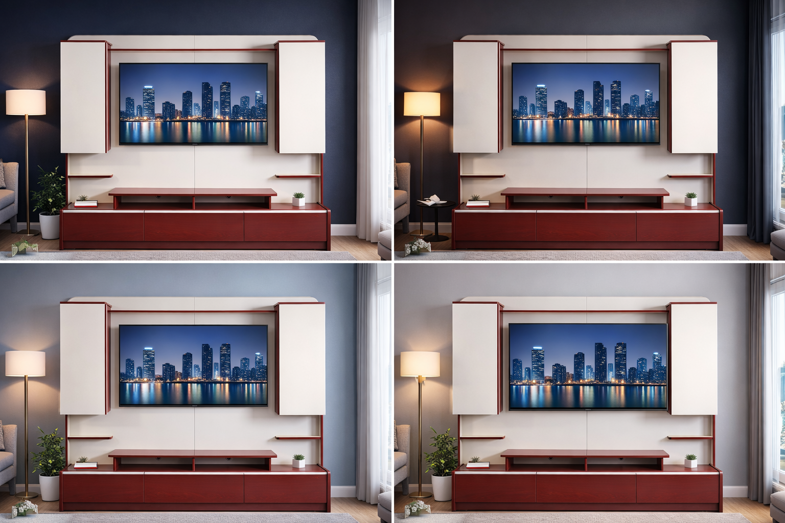 CHERRY 210 TV WALL UNIT