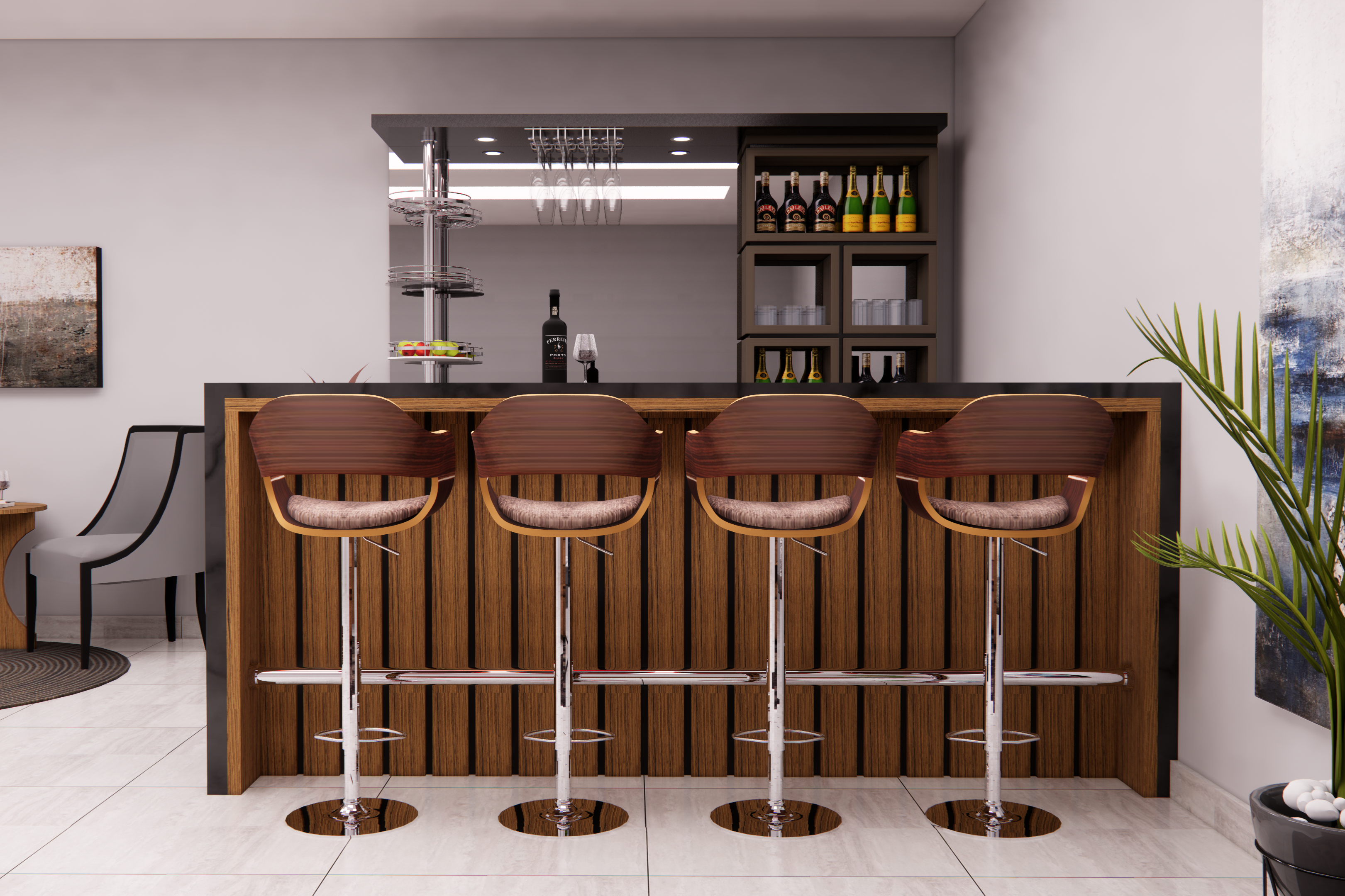 CIAO 260 BAR COUNTER & GRANITE COUNTERTOP