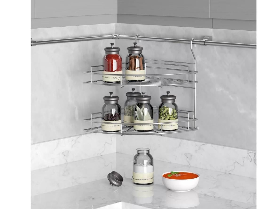 CLASSICAL CORNER SHELVES (2 DIVISION) SET