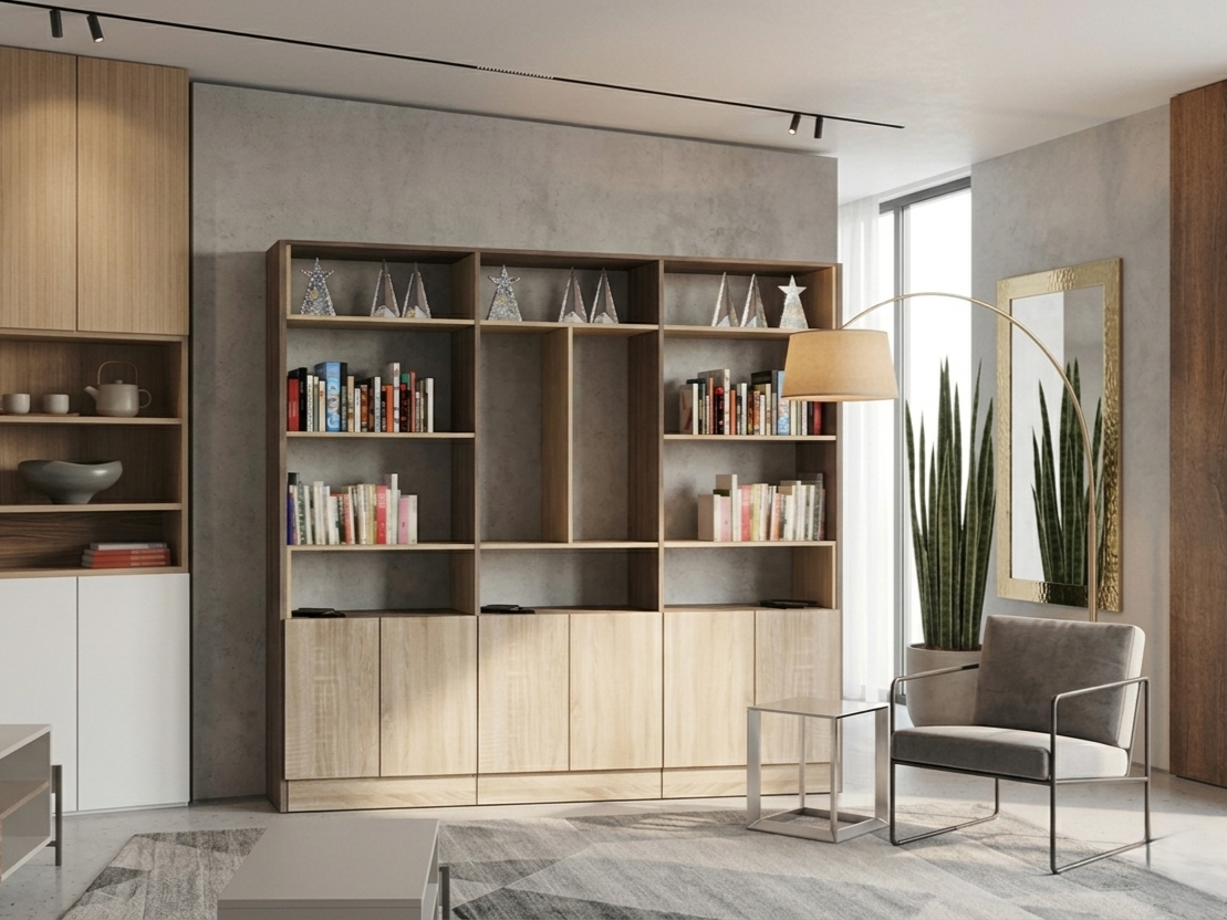 CLEMENT BOOKSHELF & LIBRARY 270x240