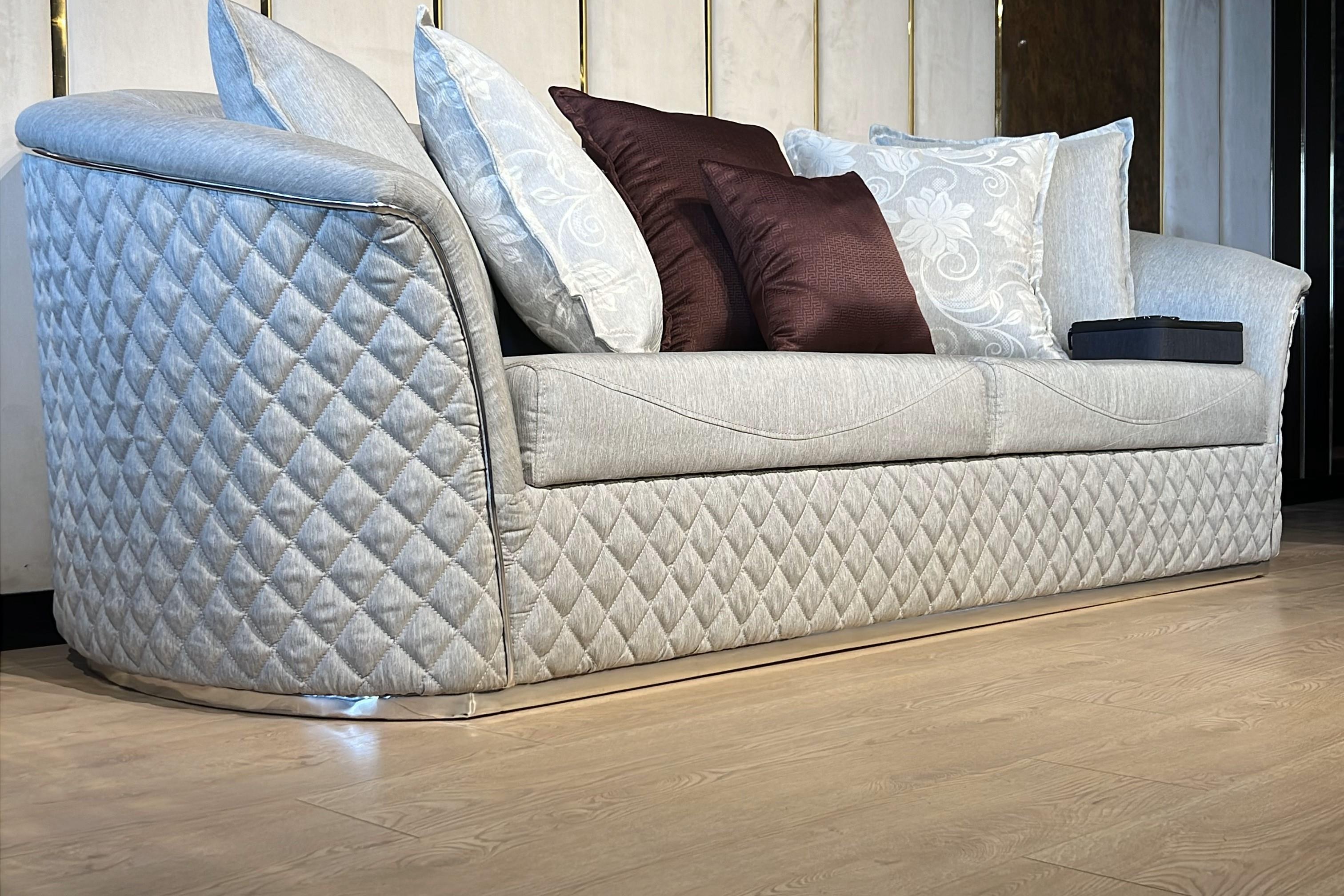 COSMOS THREE SEATER SOFA - DRAPP/NUBUCK