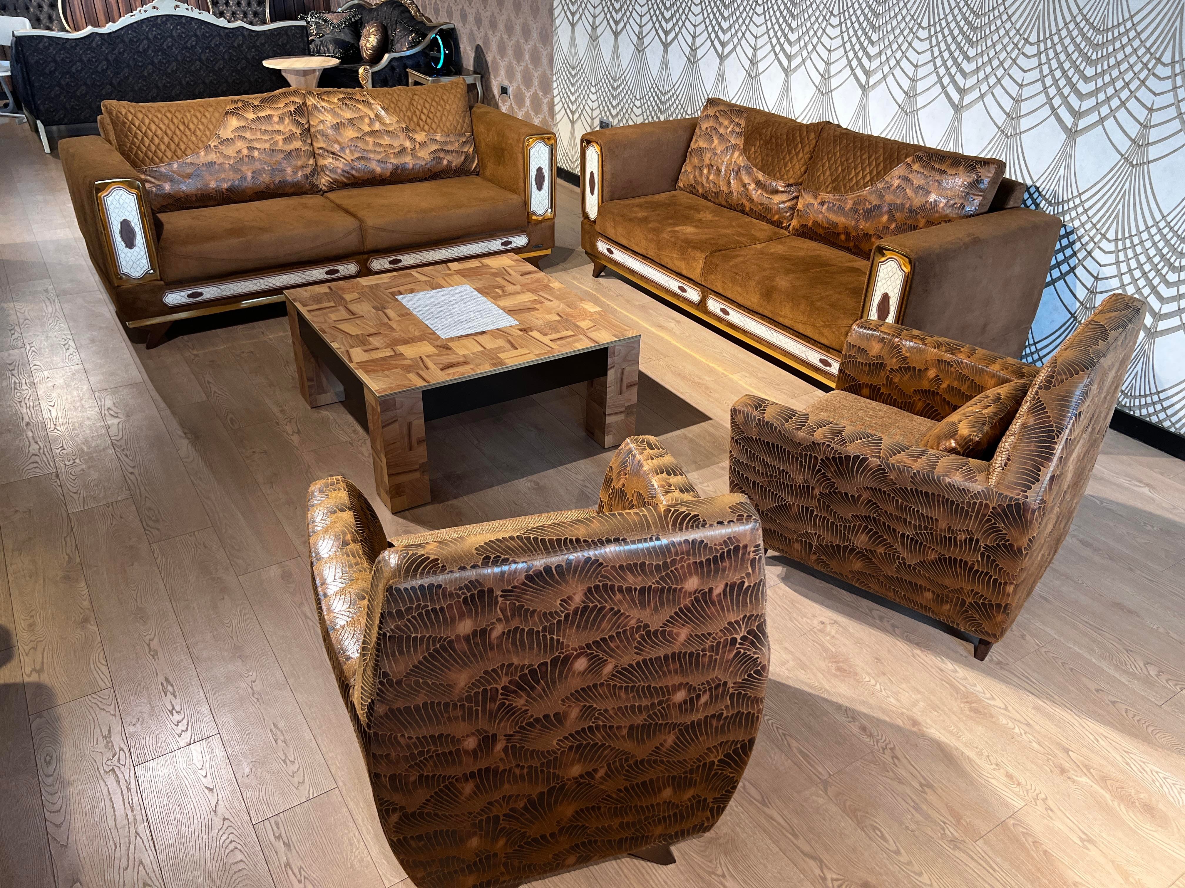 CUBA GOLD SOFA SET - BABY FACE