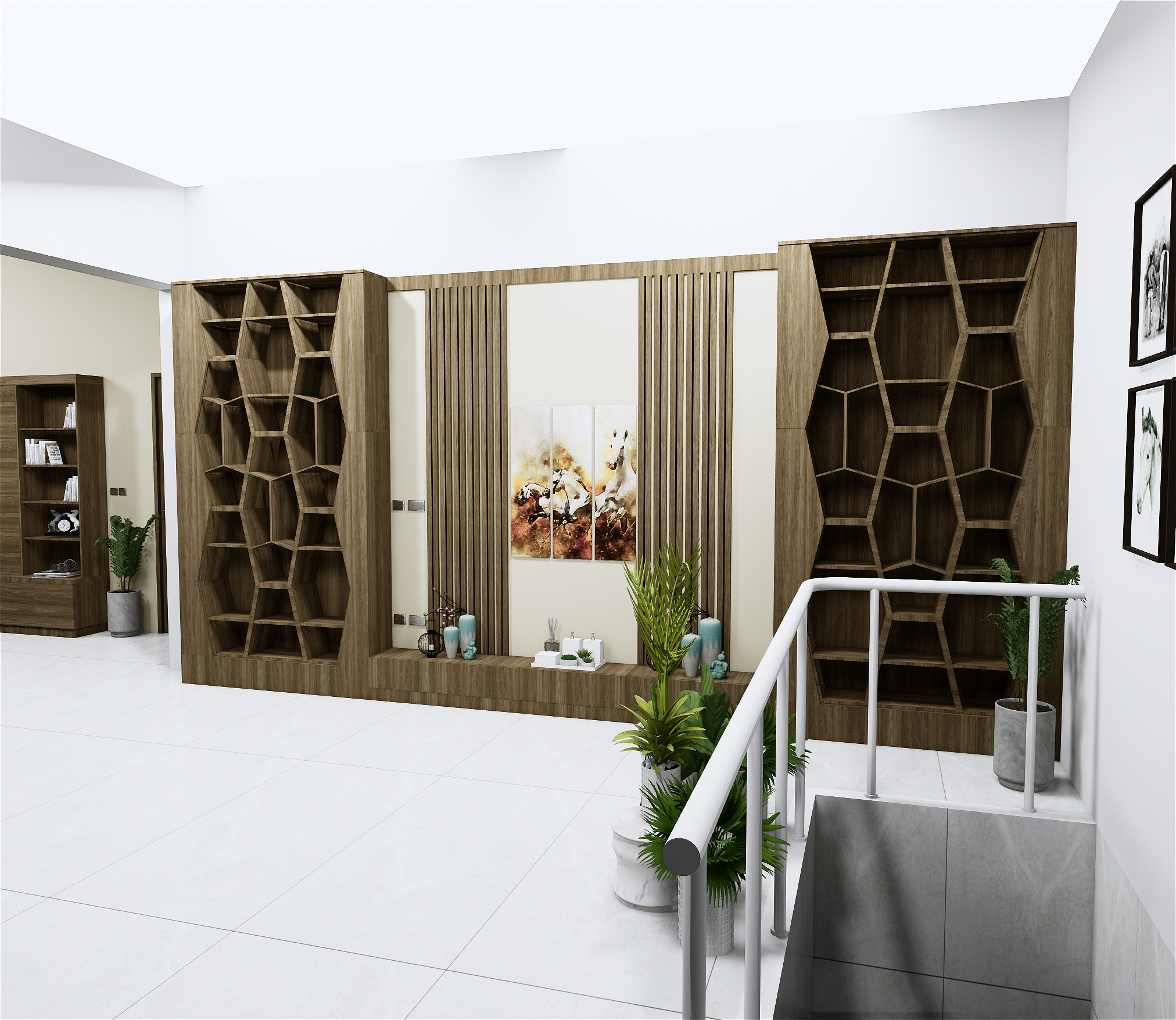 DECO ACCESSORY PARTITION & SHELF H:280x150 CM LENGTH