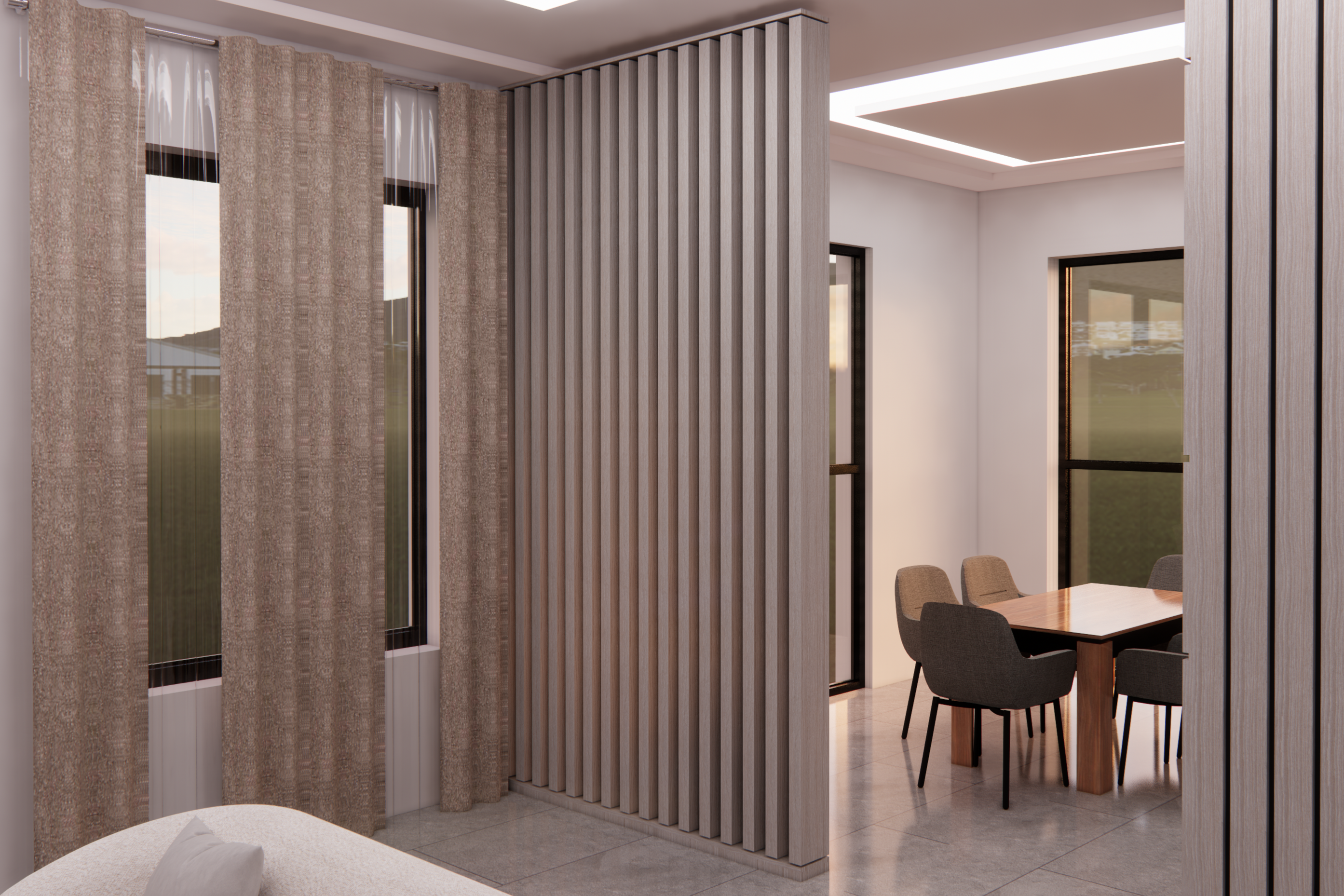 DECORATIVE STRIP COLUMN PARTITION PER/MT