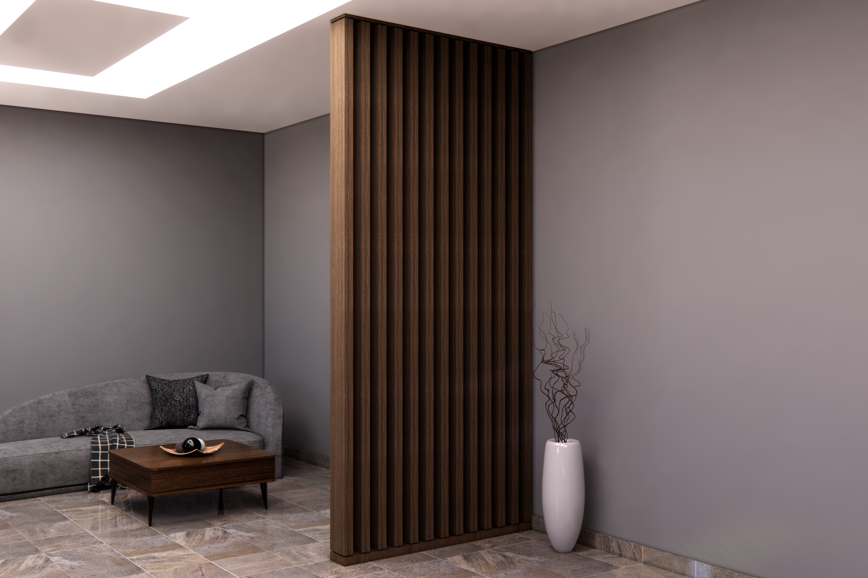 DECORATIVE STRIP COLUMN PARTITION PER/MT