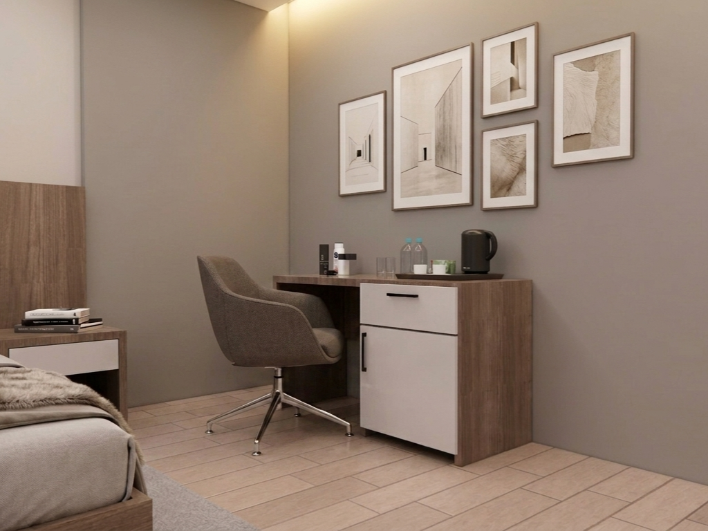 DEKA D HOTEL READING TABLE 140 DRW & REFR CAB DOOR