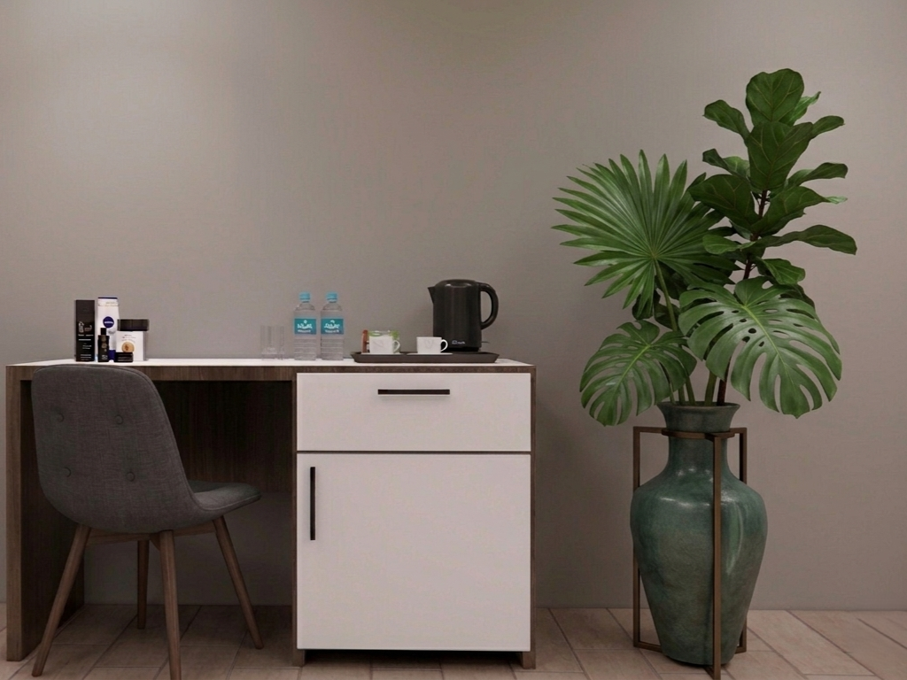 DEKA D HOTEL READING TABLE 140 DRW & REFR CAB DOOR