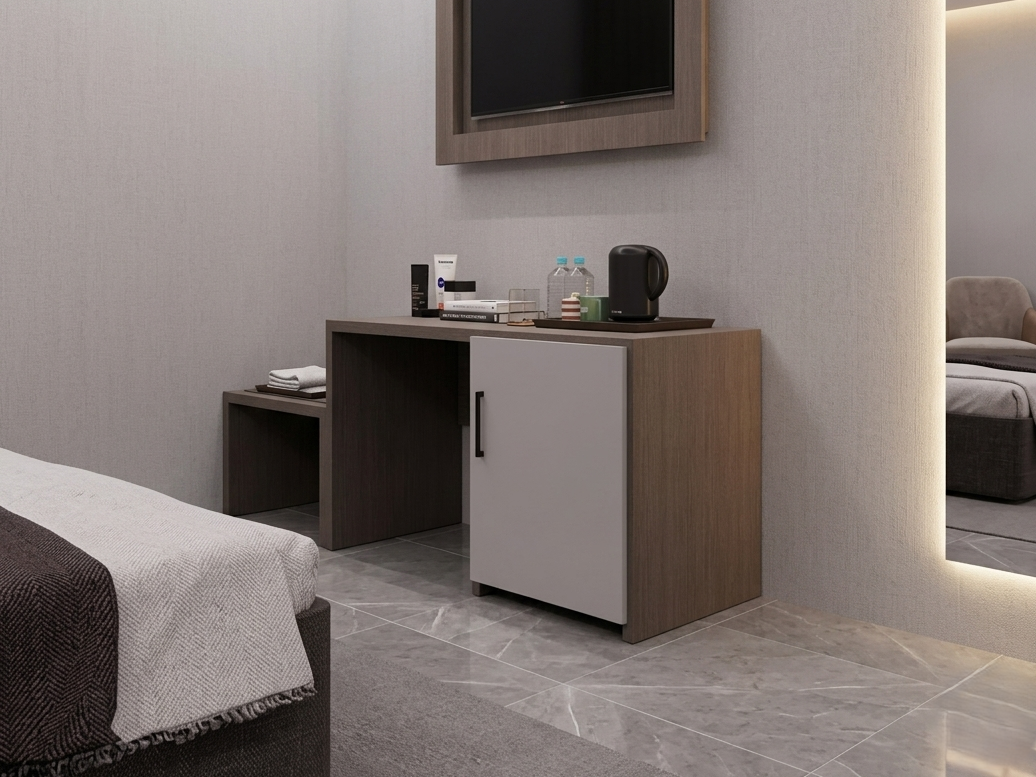 DEKA D HOTEL READING TABLE 140 & REFR CAB DOOR