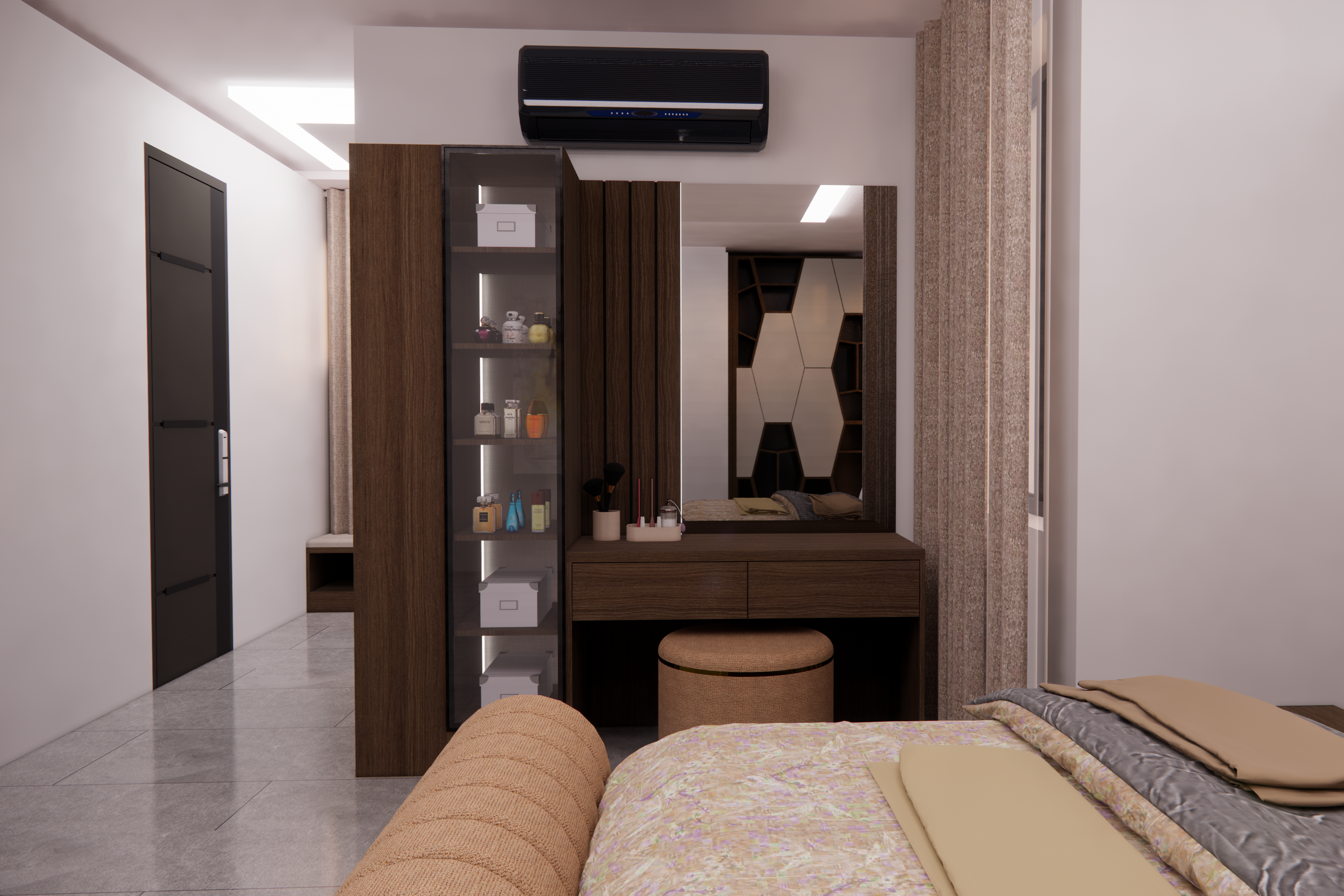 DELTA MAKE UP TABLE & LED LIGHTS