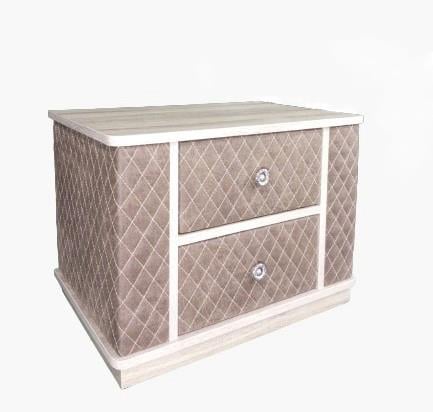 DOGA QUILTED FABRIC NIGHTSTAND