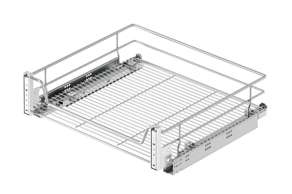 DRAWER & FULL-EXTENSION TANDEM RAIL MOUNTED TO LID 90D SOFT CLOSE