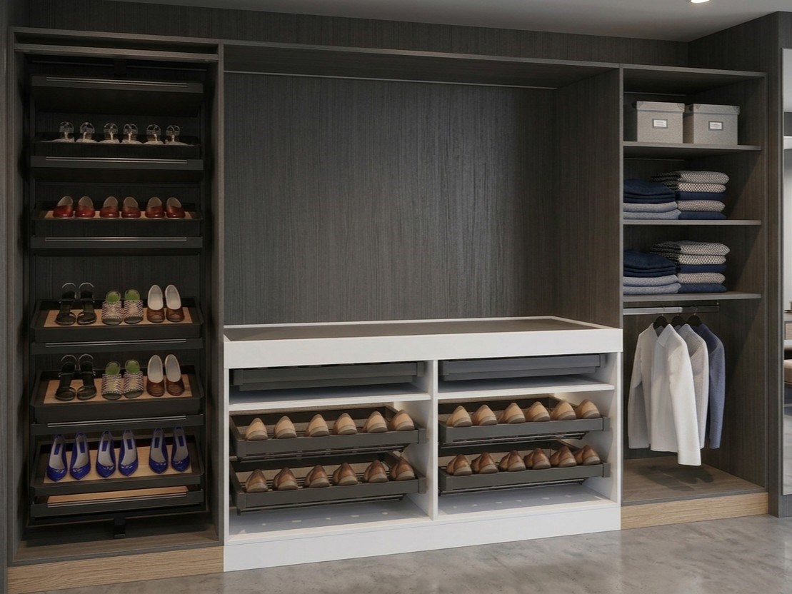 DUNA TURNING SHOE RACK & ORGANIZER & SHOE DRAWER WARDROBE