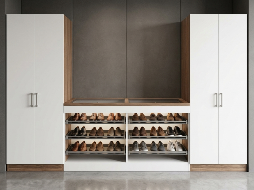 DUNA TURNING SHOE RACK & ORGANIZER & SHOE DRAWER WARDROBE