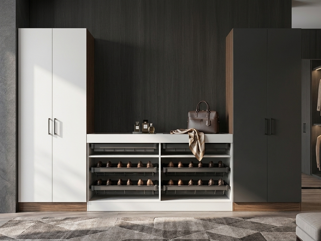 DUNA TURNING SHOE RACK & ORGANIZER & SHOE DRAWER WARDROBE