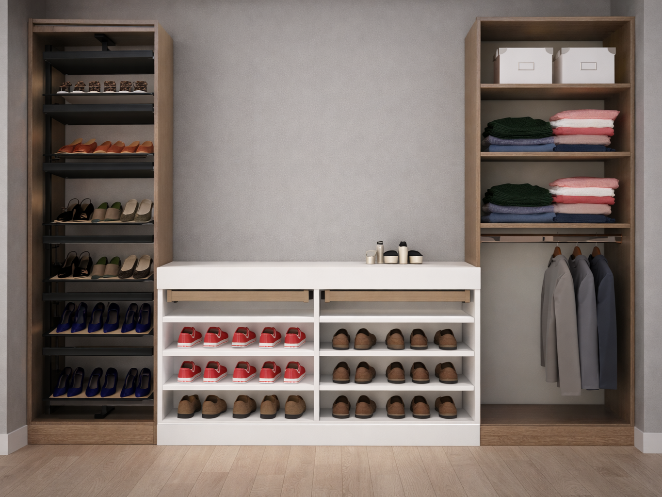 DUNA TURNING SHOE RACK & ORGANIZER WARDROBE