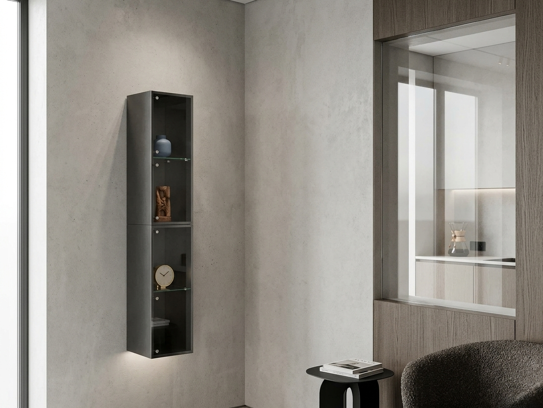 EGYPT SHELF CABINET & GLASS DOOR