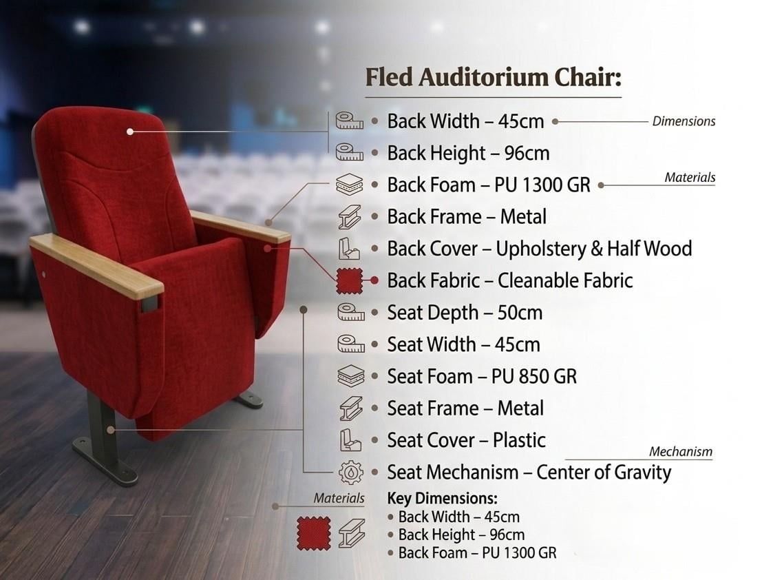 FLED AUDITORIUM CHAIR