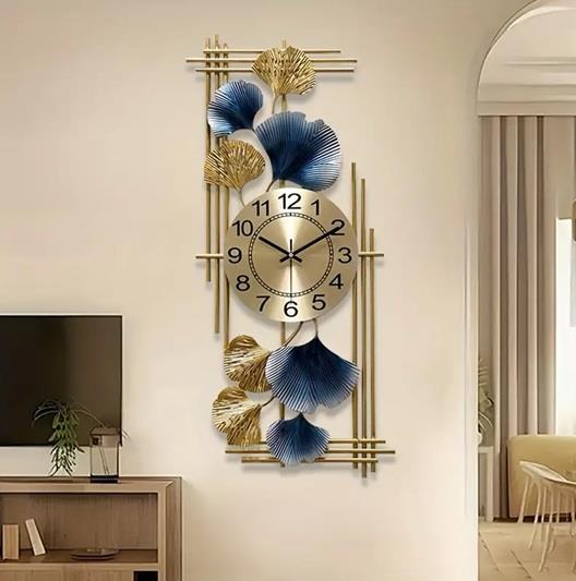 GINKGO LEAF WALL CLOCK   FT104545