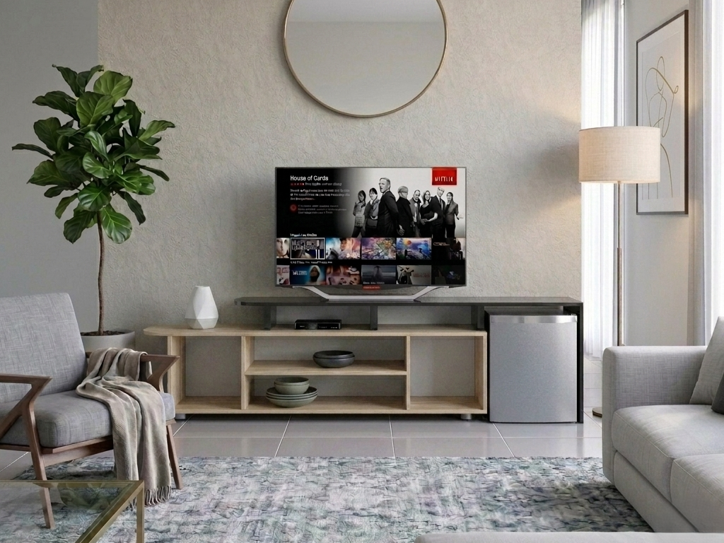 GOLD 215 TV STAND & REFRIGERATOR
