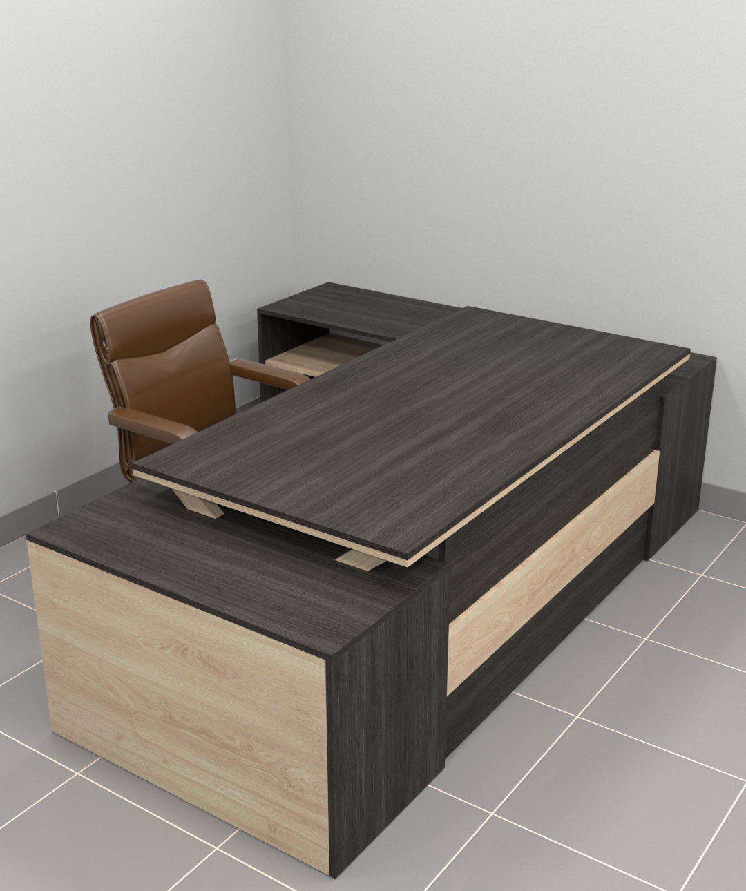 GRAND STRIPE GLOSSY 220x180 EXECUTIVE OFFICE TABLE