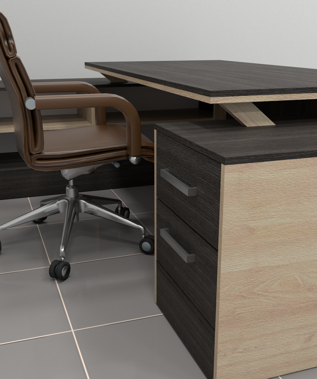GRAND STRIPE GLOSSY 220x180 EXECUTIVE OFFICE TABLE